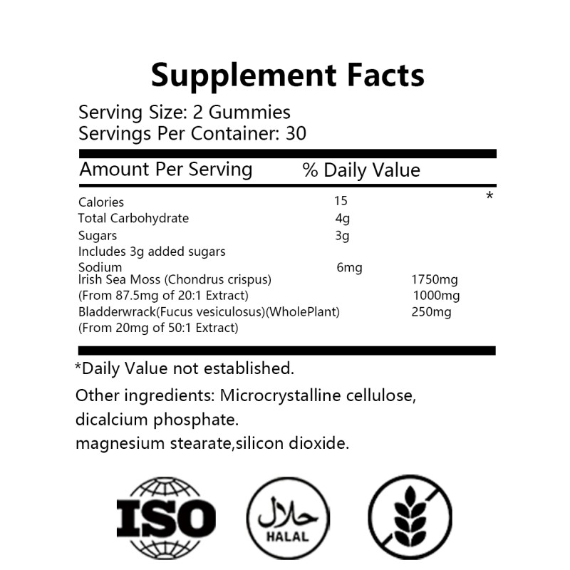 Sea Moss Gummies - Organic Wholesale Supplement