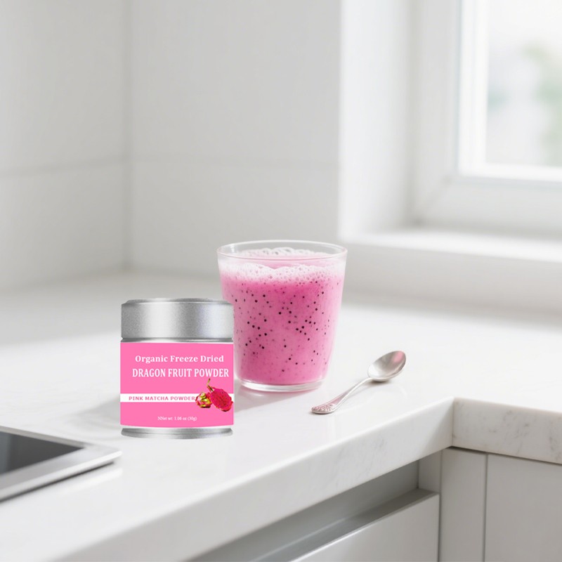 Pink Matcha Powder - OEM Dragon Fruit Powder Supplier
