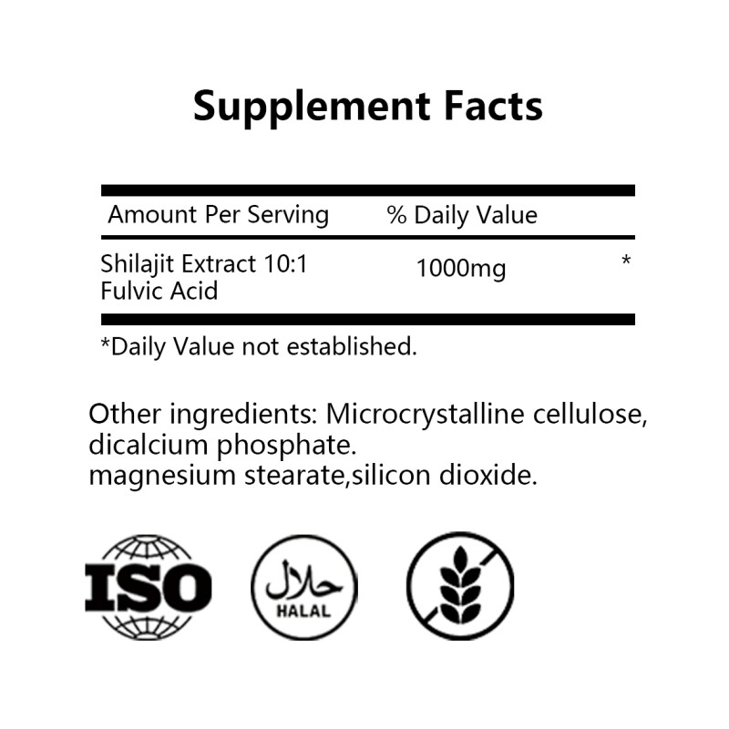 Shilajit Capsules - Himalayan Energy Supplement