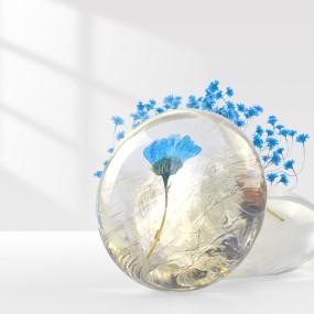 Chrysanthemum Soap Manufacturer - Blue Scented Dry Flower Soap