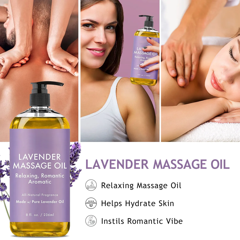 Body Massage Oil - Lavender Soothing Relaxation