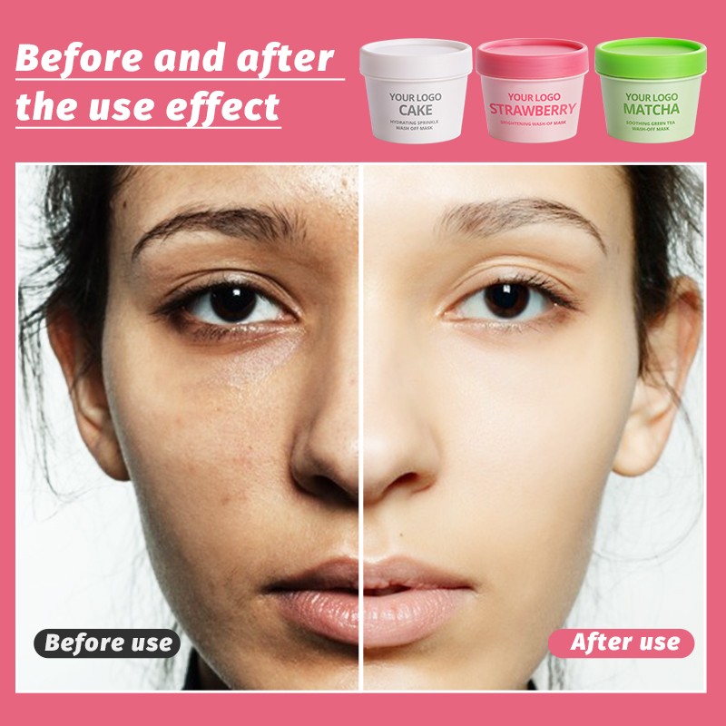 Clay Facial Mask - Kaolin Rose Whitening Acne Care