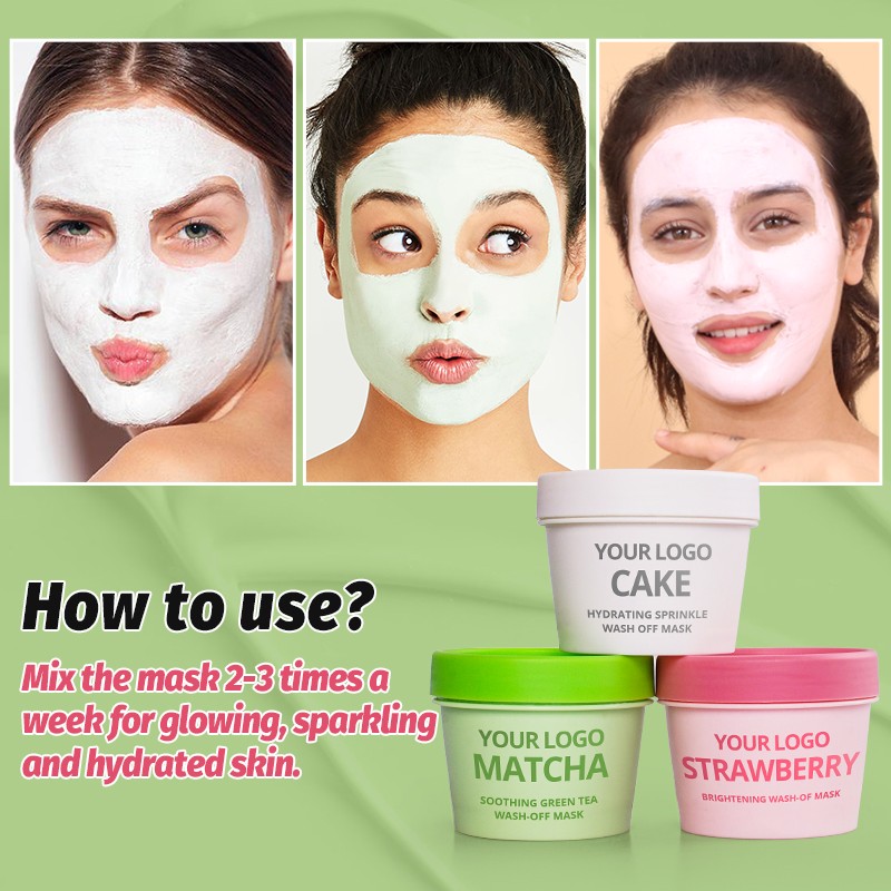 Clay Facial Mask - Kaolin Rose Whitening Acne Care