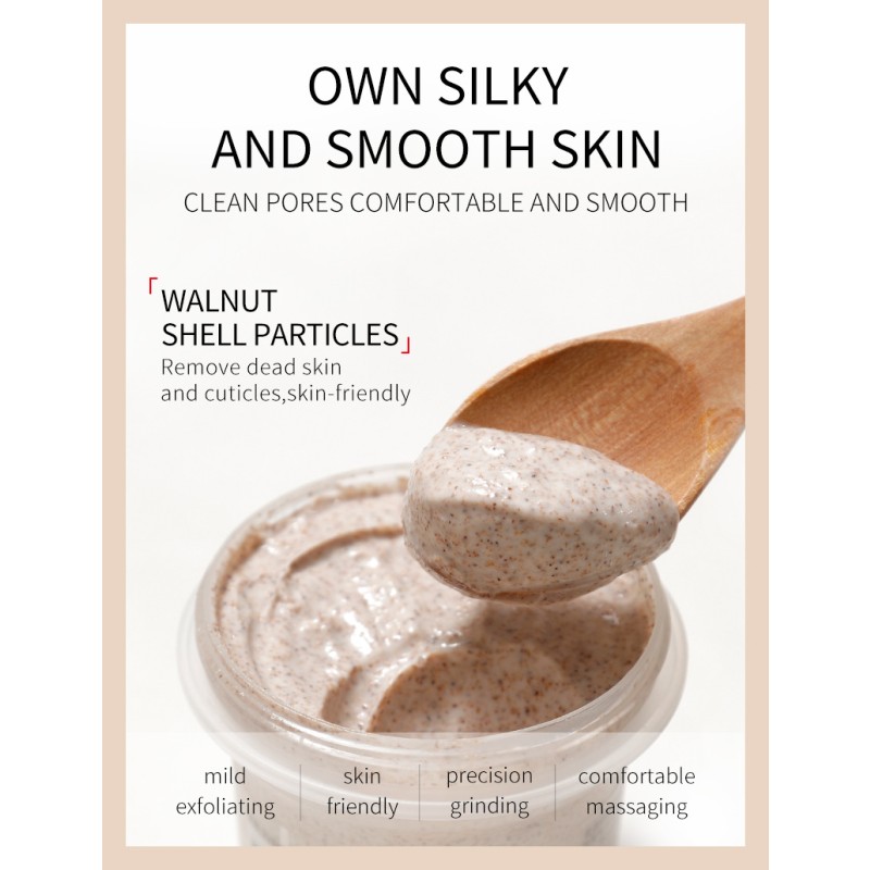 Peach Body Scrub - Fruit Sugar Exfoliating Cleanser