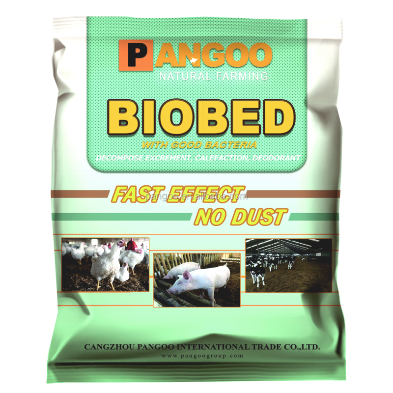 Removes the Odor PANGOO BIOBED Bacteria for Decomposes Animal Feces Deep Litter for Piglet, Pig, Sow