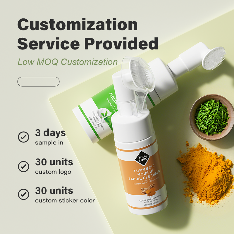 Amino Acid Face Wash Manufacturer - Private Label Green Tea Aloe Brush