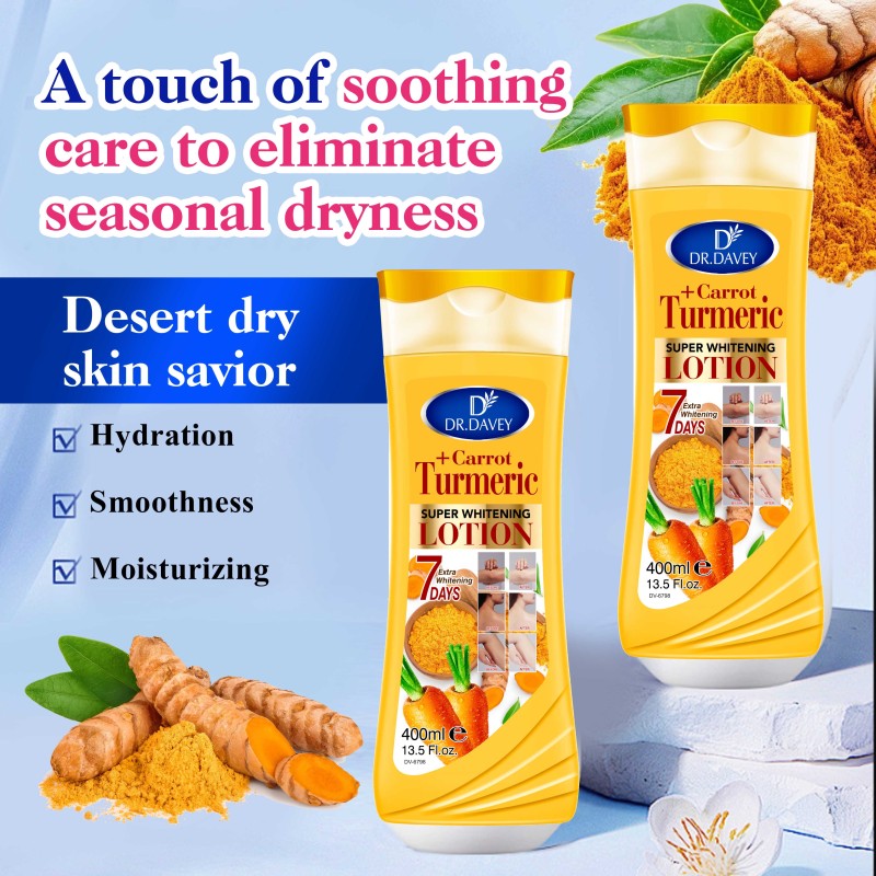 Body Lotion - Natural Carrot Turmeric Extract
