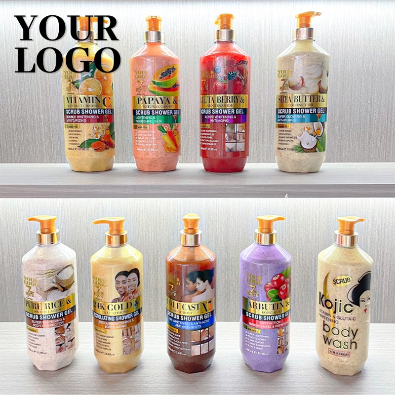 Exfoliating Body Wash - Private Label Papaya Lavender