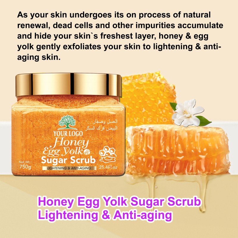 Body Scrub - Egg Yolk Honey Exfoliating Formula