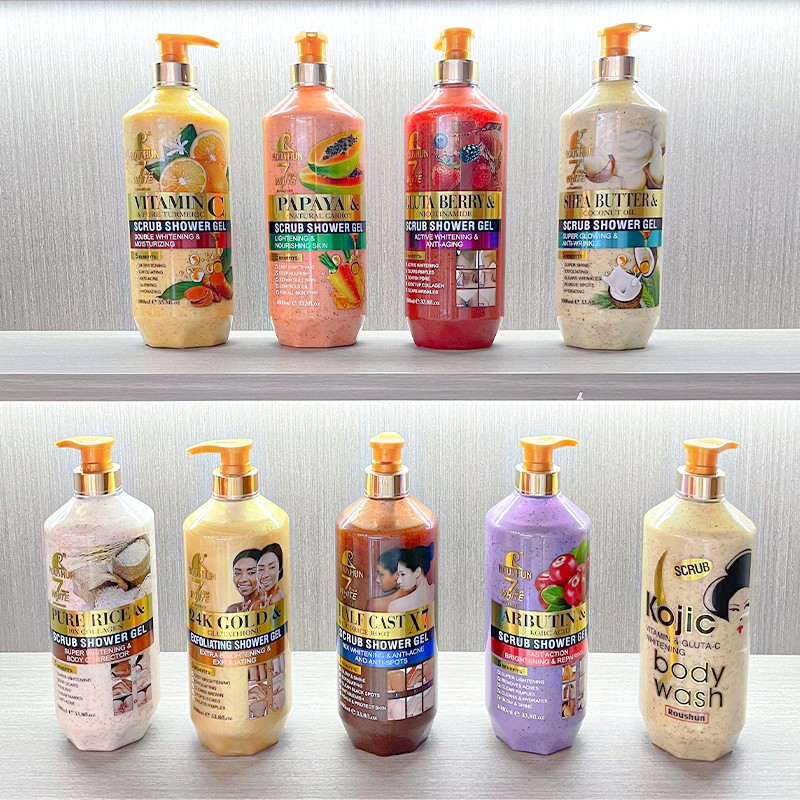 Body Scrub Shower Gel - Vitamin C Double Whitening