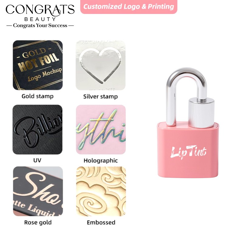 Lip Tint Factory - Portable Lock Shape Multiple Colors