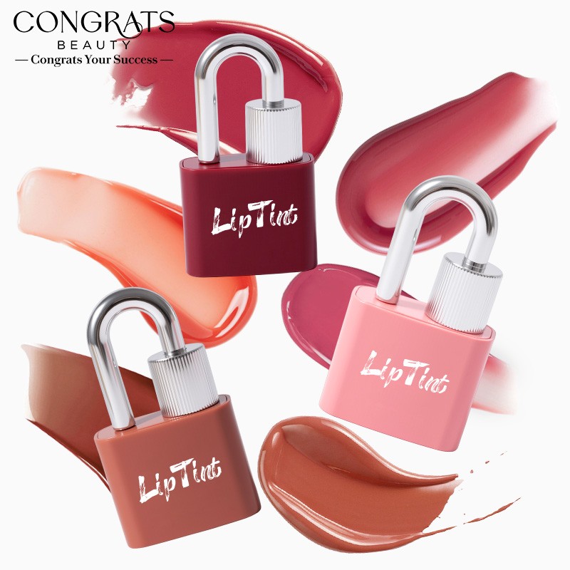 Lip Tint Factory - Portable Lock Shape Multiple Colors