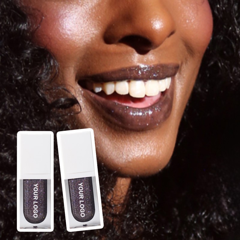 Lip Gloss Factory - Wholesale Black Glitter Vegan With Charms