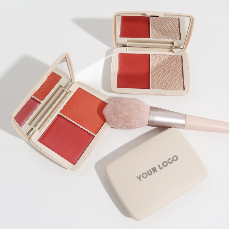 Blush Palette Manufacturer - New Arrival Pink 2 Tone Black Skin