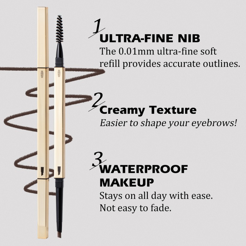 Eyebrow Pencil Factory - Hot Luxury Rose Gold Ultra Thin