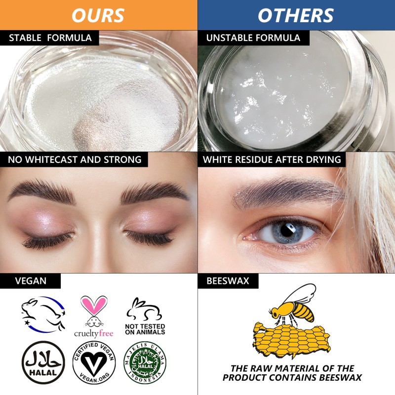 Brow Gel Factory - New Waterproof Clear Soap Fix Vegan