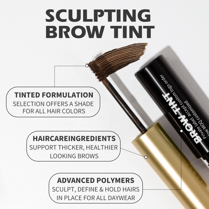 Tinted Brow Gel Manufacturer - 2 in 1 Natural Wax Waterproof