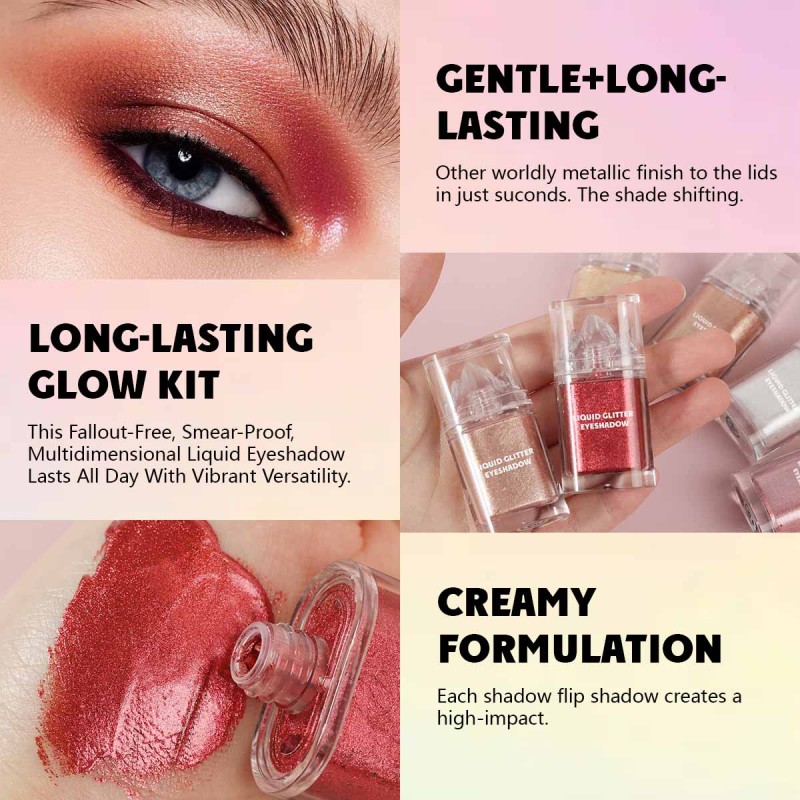 Eyeshadow Factory - OEM Vegan Duochrome Liquid Glitter Metallic