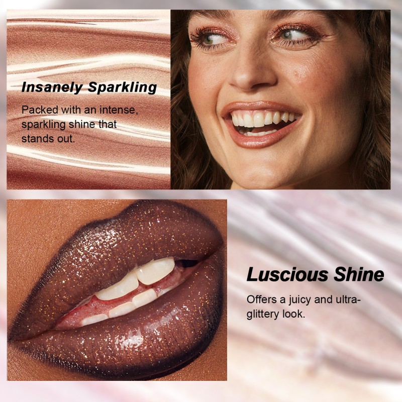 Lip Gloss Factory - Wholesale Black Glitter Vegan With Charms