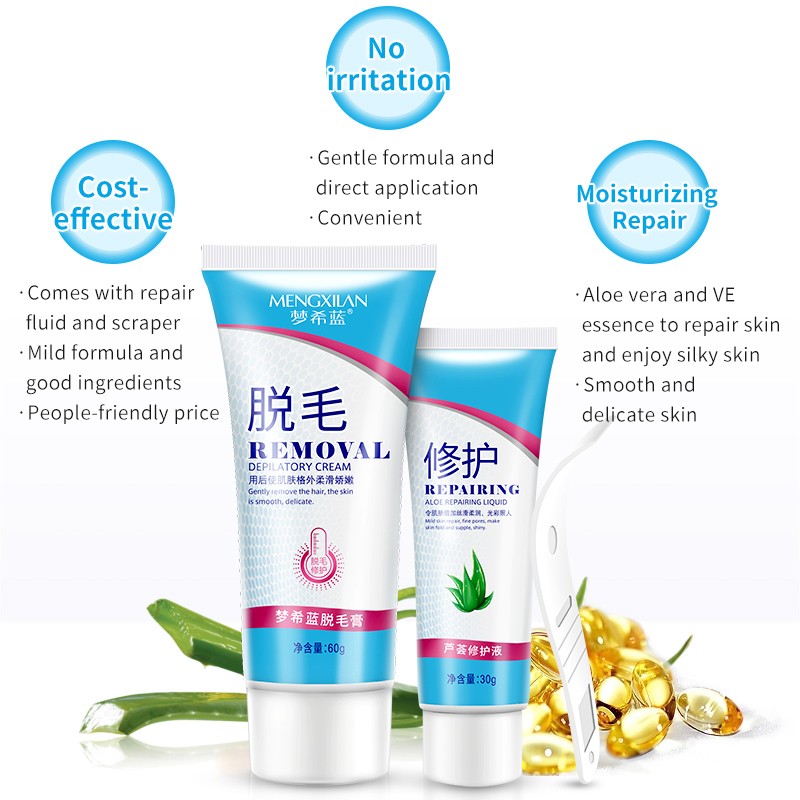 Hair Removal Cream - Painless Herbal Formula
