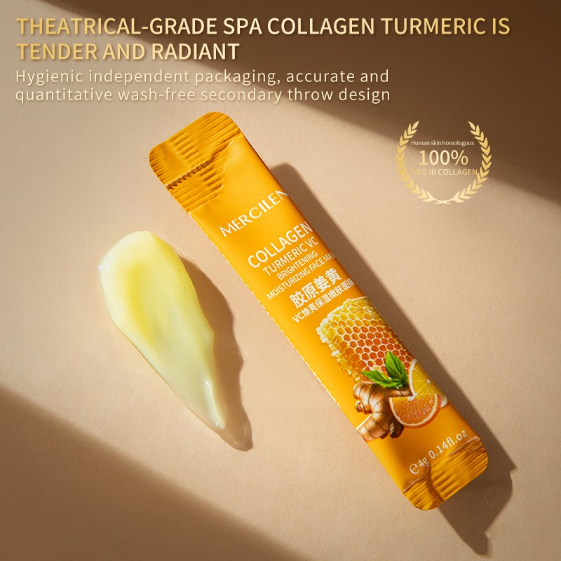 Facial Mask 4gx20 - Collagen Turmeric VC Brightening