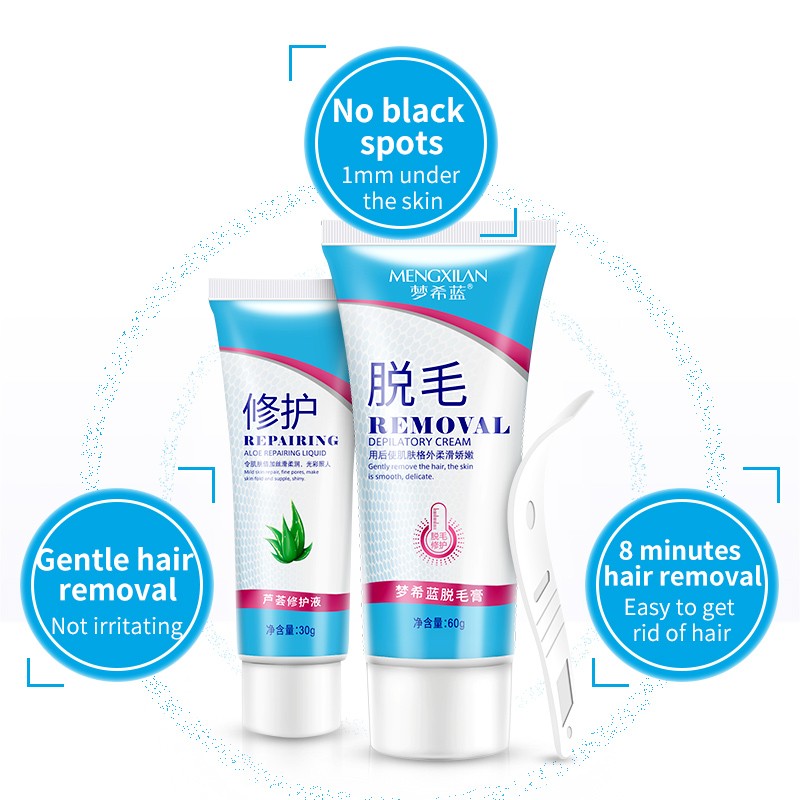 Hair Removal Cream - Painless Herbal Formula