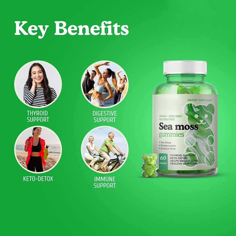 Sea Moss Gummies Manufacturer - Customized Raw Material Private Label