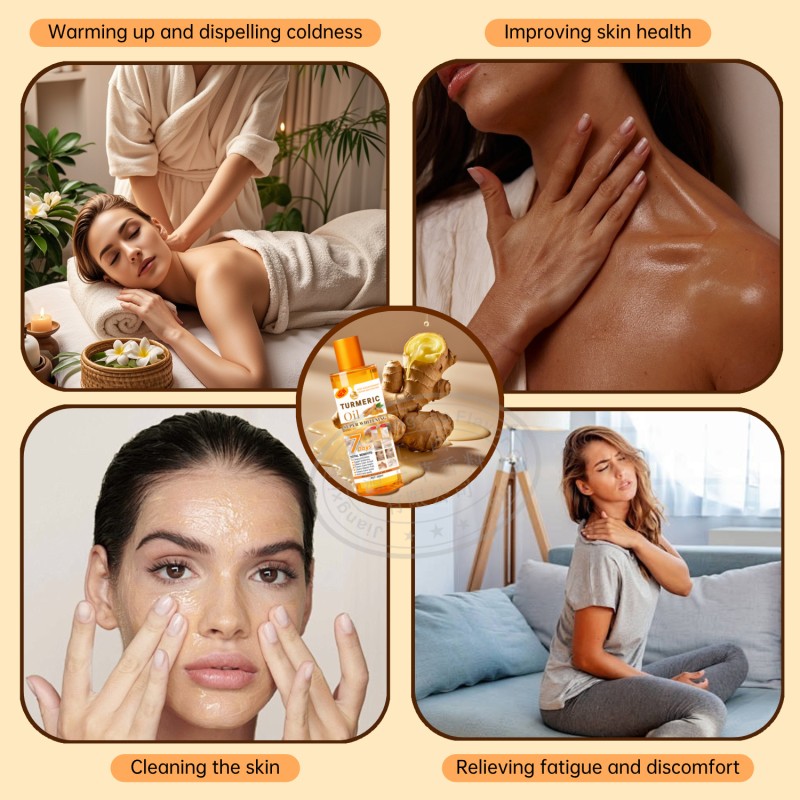 Turmeric Massage Oil - Herbal Fever Relief Care