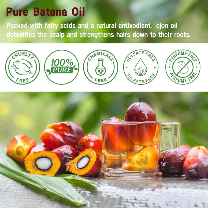 Batana Hair Oil - Organic Herbal Growth Formula