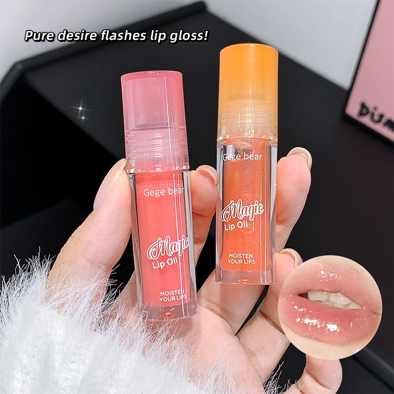 Lip Gloss Oil Manufacturer - Gege Bear 6 Colors Fruit Glitter