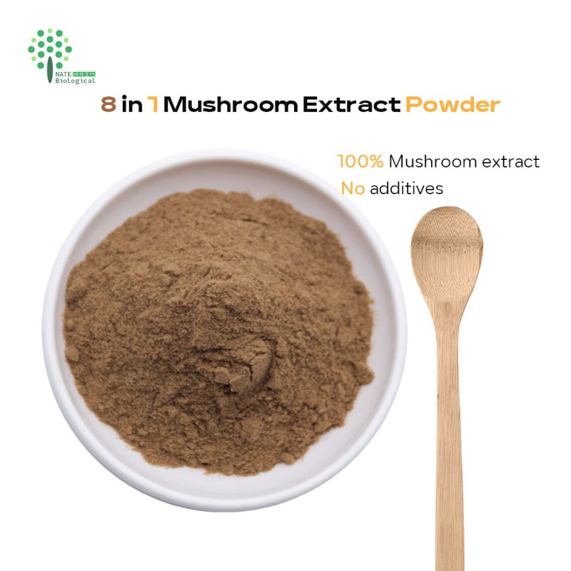 Customized 8 in 1 Instant Mushroom Coffee Blend Powder 100G 3.5 OZ BAG