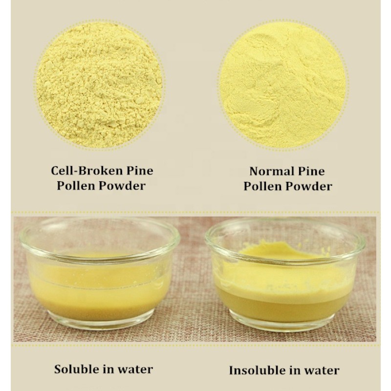 Cell Wall Cracked Broken Pine Pollen Extract Powder