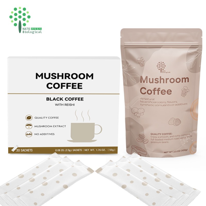 Private Label Mushroom Complex Extract Mushroom Coffee Powder Arabica Instant Coffee