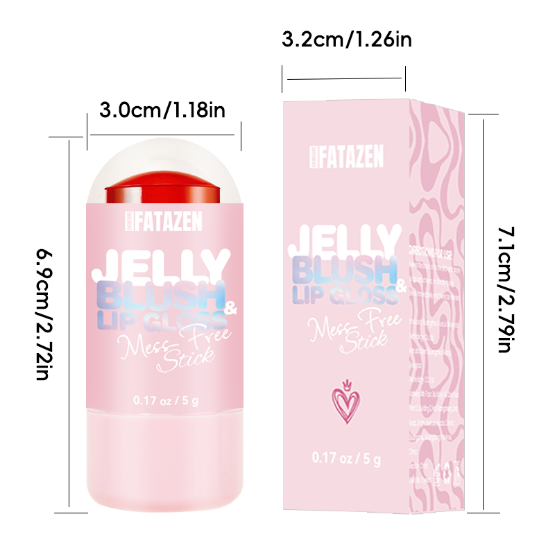 Lip Gloss - 2 in 1 Long Lasting Blush Effect