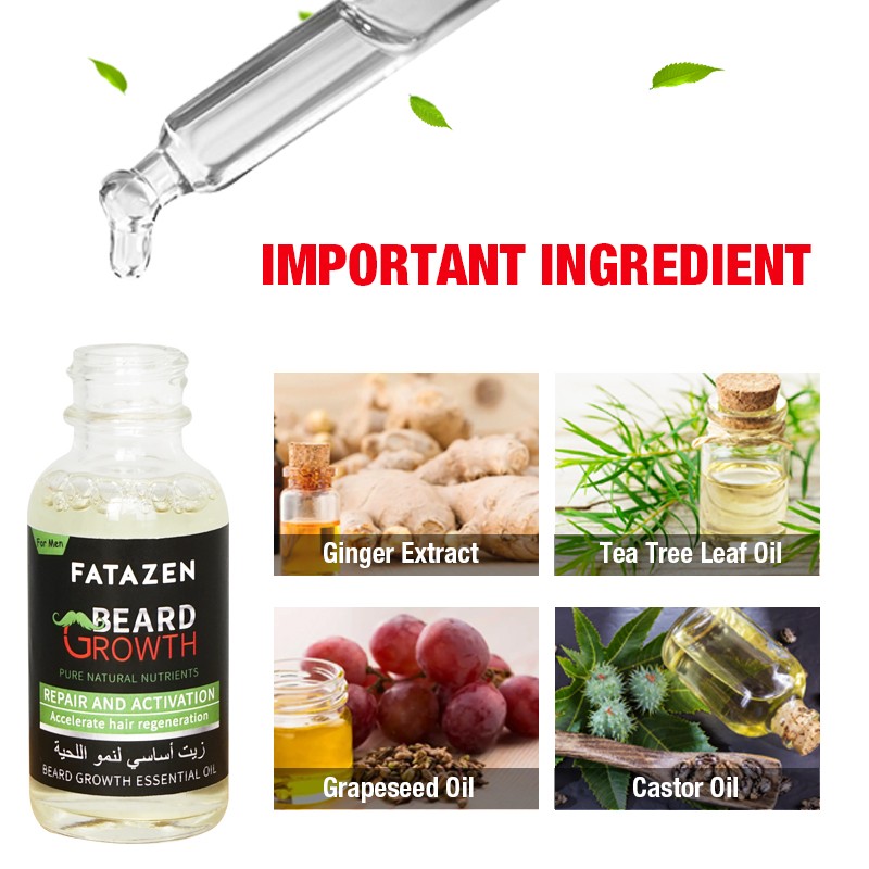 Beard Growth Oil - 100% Natural Nourishing