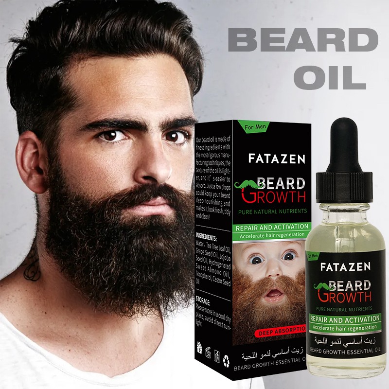 Beard Growth Oil - Organic Care Formula