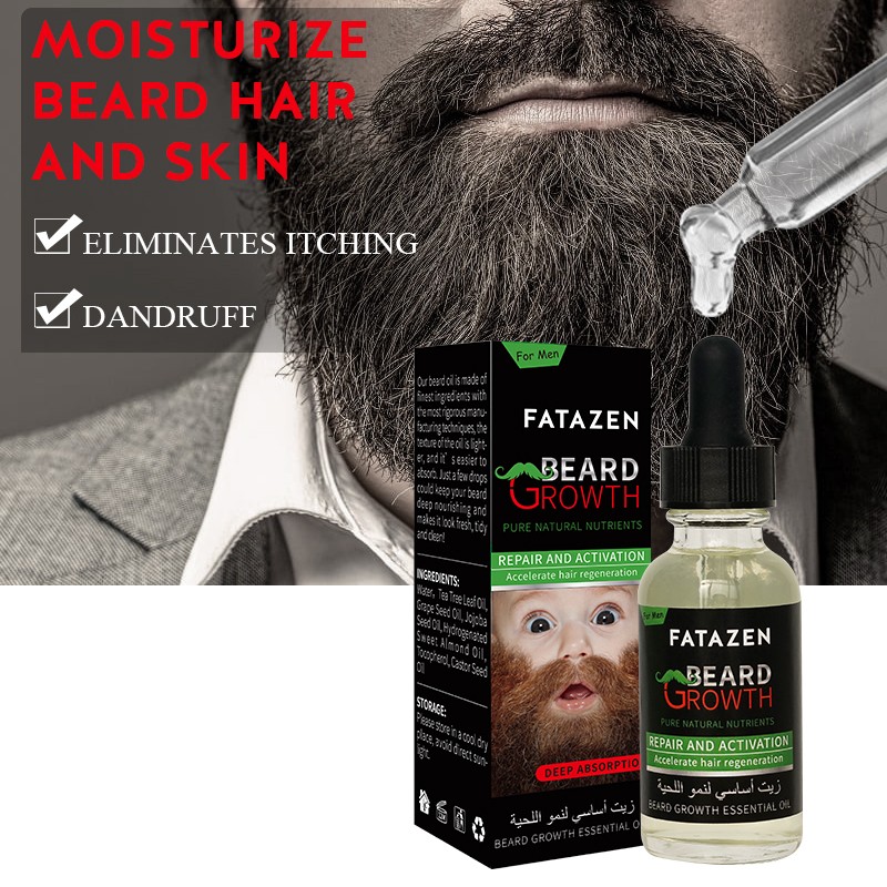 Beard Growth Oil - Organic Care Formula