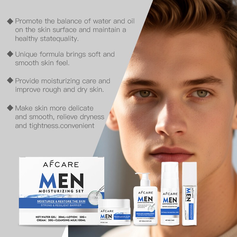 Men's Skincare Set - Glycerin Hyaluronic Acid Dry Skin