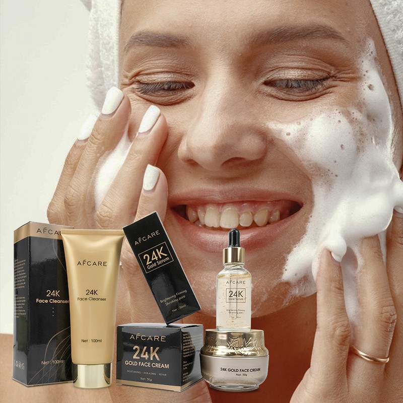 24K Gold Skincare Set - Collagen Retinol Anti-Aging