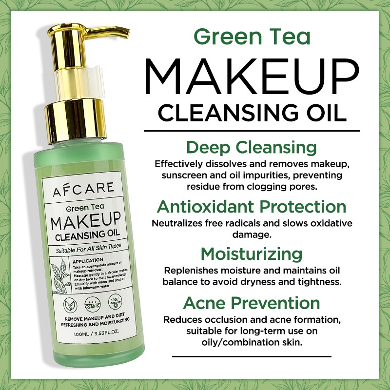 Makeup Remover Oil - Green Tea Hyaluronic Acid