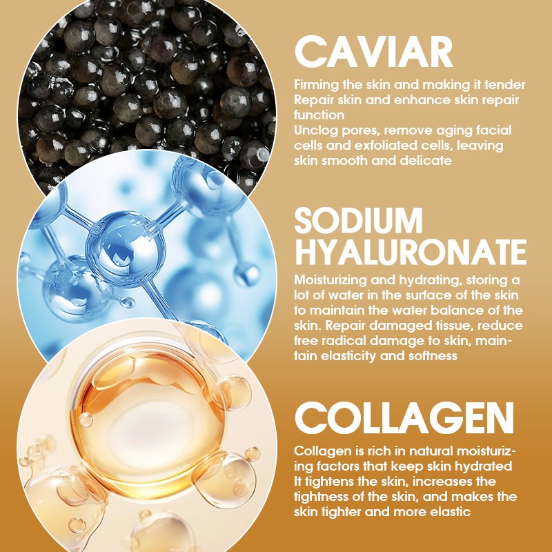 Eye Patches 60pcs - Collagen Caviar Anti-Puffiness