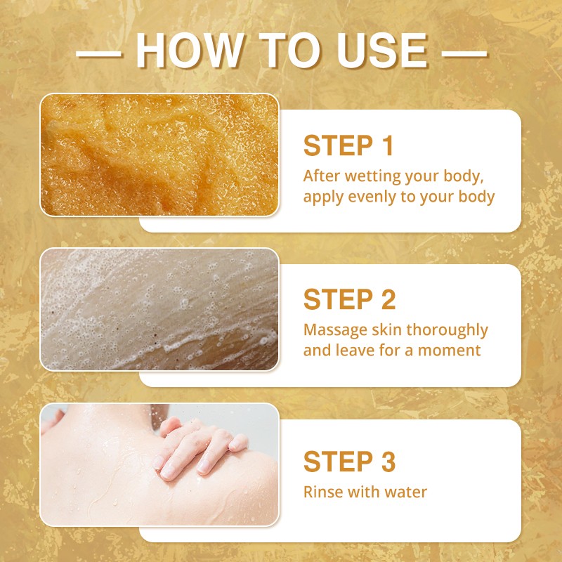 Body Scrub - Dead Sea Salt 24K Gold Exfoliating