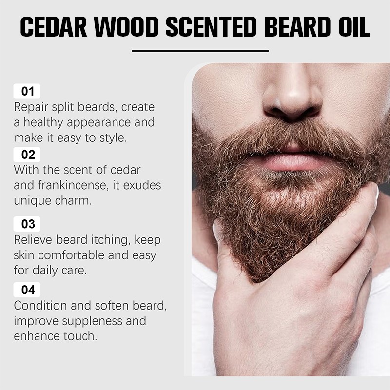 Beard Growth Oil - Cedarwood Fast Thickening