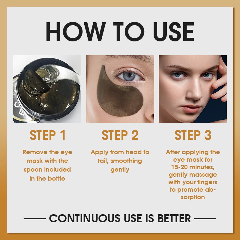 Eye Patches 60pcs - Collagen Caviar Anti-Puffiness