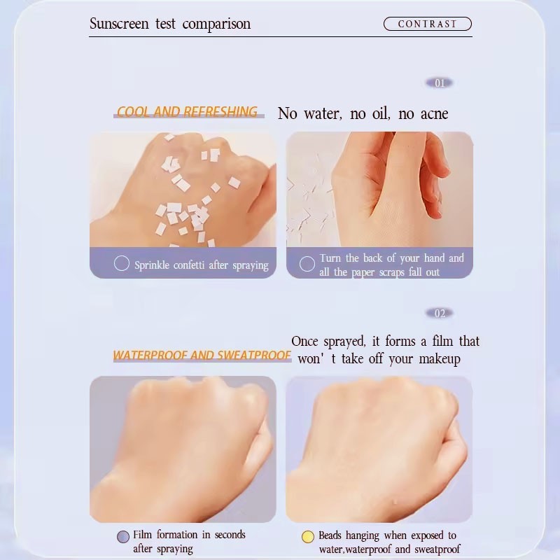 Sunscreen Spray SPF50 - Cooling Film Forming