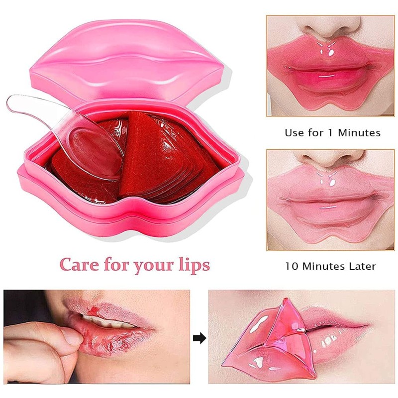 Lip Mask 20pcs - Pink Sheet Overnight Moisturizing