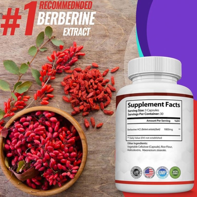 Berberine HCL Capsules Manufacturer - Private Label 940-1800mg Non-GMO