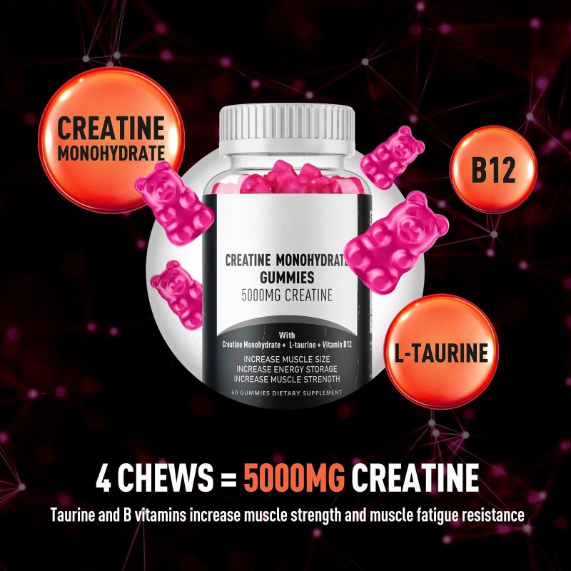 Pre Workout Gummies Factory - Wholesale Natural Energy Creatine