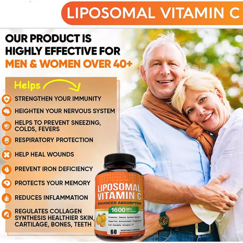 Vitamin C Capsules Factory - Organic Liposome Fat Soluble VC