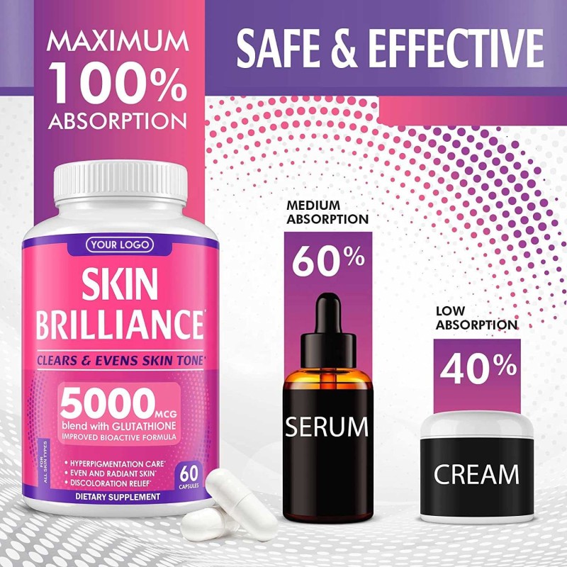 Glutathione Capsules Manufacturer - Personalized Brand Skin Brightening